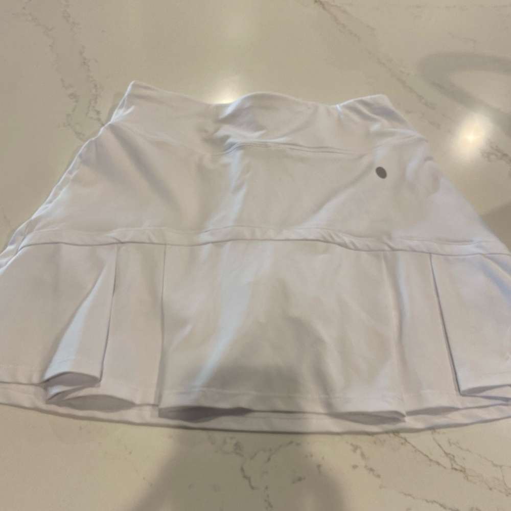 White golf skirt